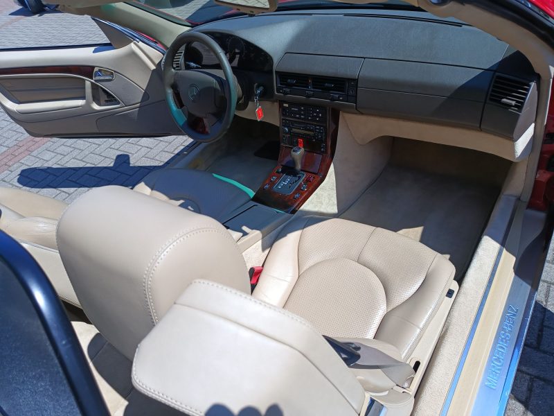 Mercedes SL320 R129 Imperialrot Leder Creme – Bild 10
