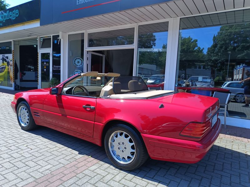 Mercedes SL320 R129 Imperialrot Leder Creme