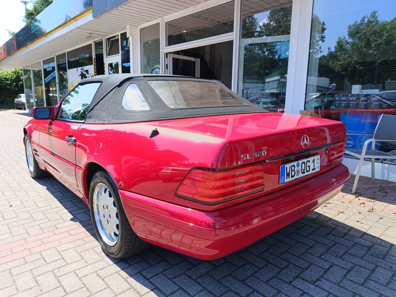 Mercedes SL320 R129 Imperialrot Leder Creme – Bild 2