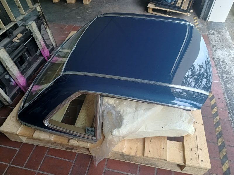 Mercedes 560SL R107 Nautikblau Leder Dattel Erstlack – Bild 6