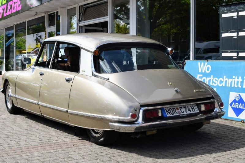 Citroen DS20 Pallas Beige Tholonet Metallic Leder Cognac Halbautomatik – Bild 7