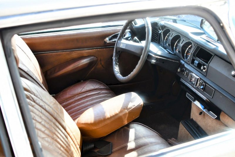 Citroen DS20 Pallas Beige Tholonet Metallic Leder Cognac Halbautomatik – Bild 9