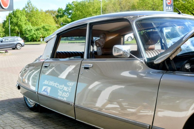 Citroen DS20 Pallas Beige Tholonet Metallic Leder Cognac Halbautomatik – Bild 12