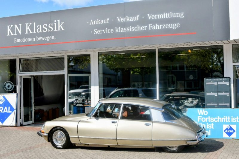 Citroen DS20 Pallas Beige Tholonet Metallic Leder Cognac Halbautomatik
