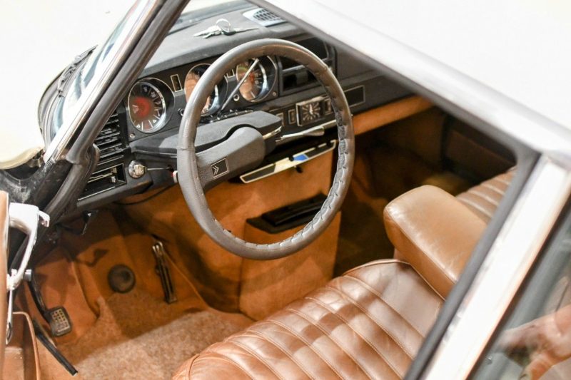 Citroen DS20 Pallas Beige Tholonet Metallic Leder Cognac Halbautomatik – Bild 14