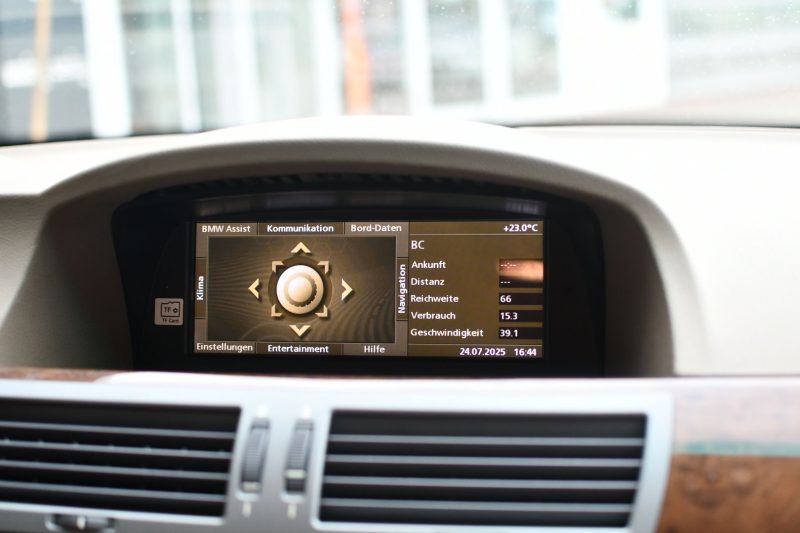BMW 735i E65 Saphirschwarz Leder Nasca Beige – Bild 13