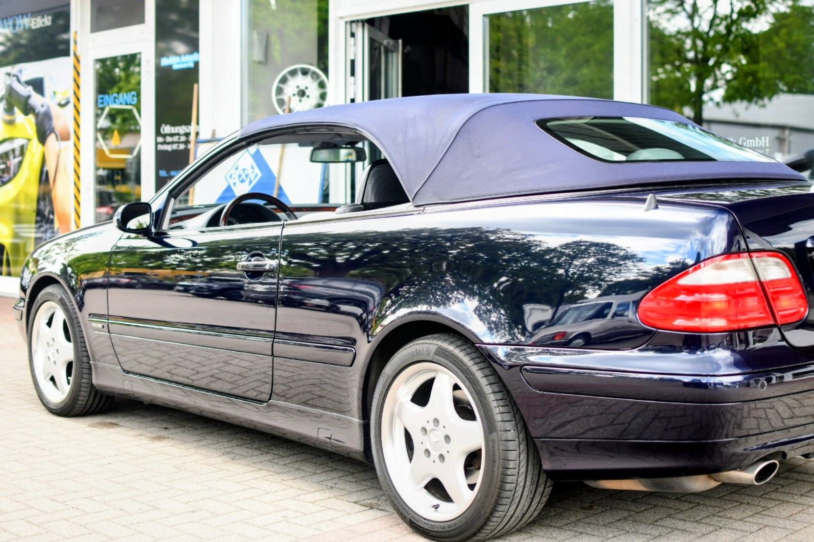 Mercedes CLK230 Kompressor 1. Hand Tansanitblau Leder Grau – Bild 4