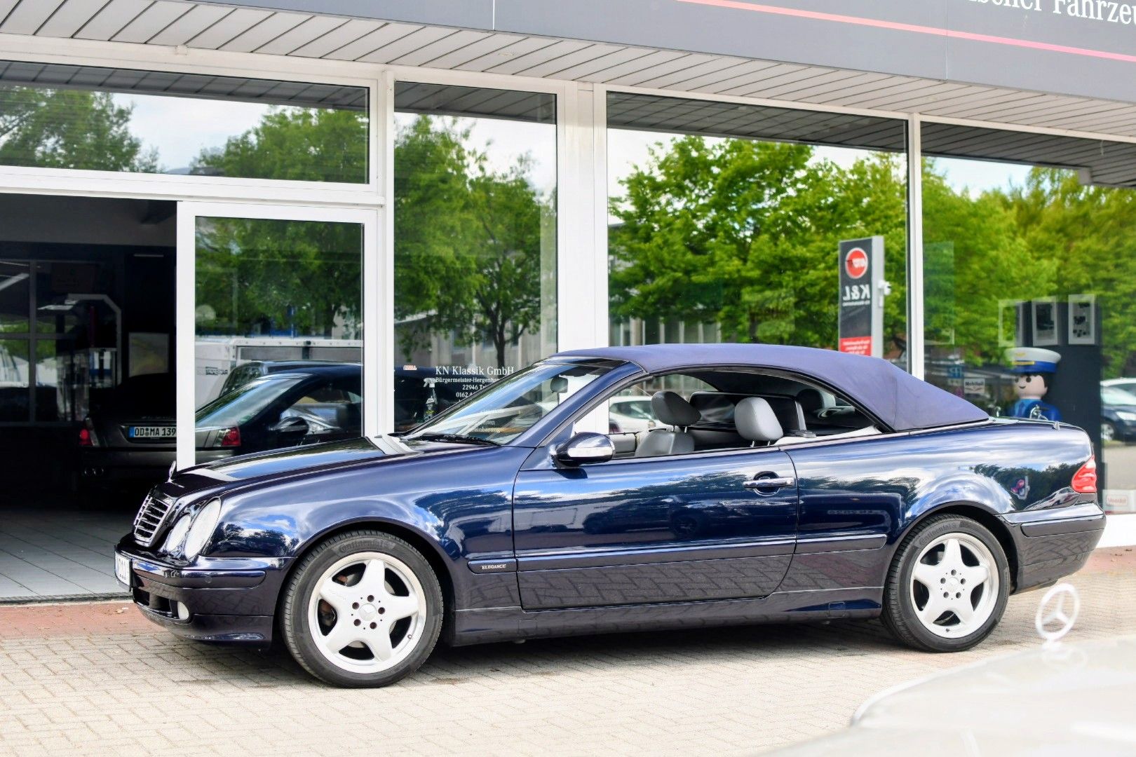 Mercedes CLK230 Kompressor 1. Hand Tansanitblau Leder Grau – Bild 2