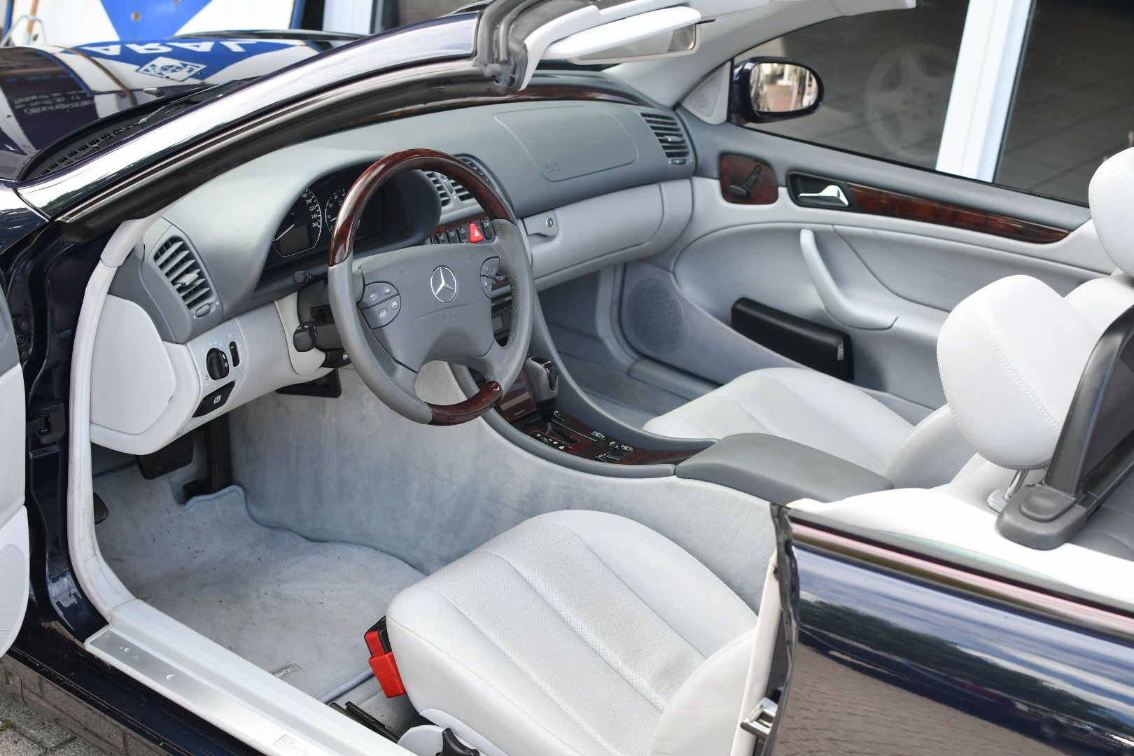 Mercedes CLK230 Kompressor 1. Hand Tansanitblau Leder Grau – Bild 8