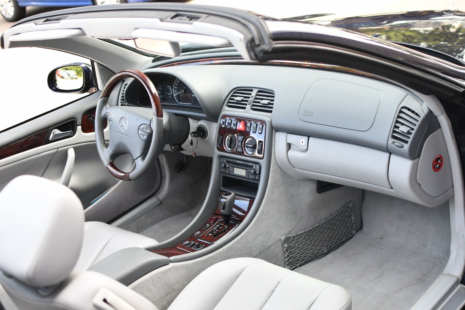 Mercedes CLK230 Kompressor 1. Hand Tansanitblau Leder Grau – Bild 10