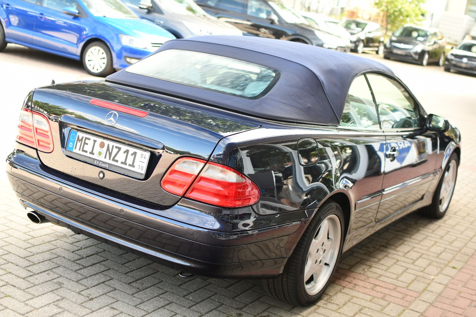 Mercedes CLK230 Kompressor 1. Hand Tansanitblau Leder Grau – Bild 7