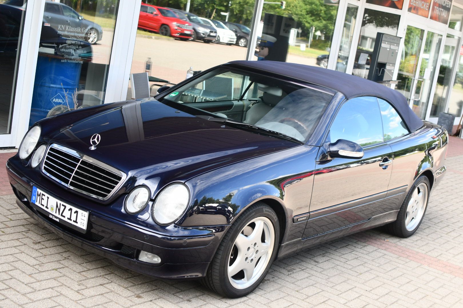 Mercedes CLK230 Kompressor 1. Hand Tansanitblau Leder Grau – Bild 5