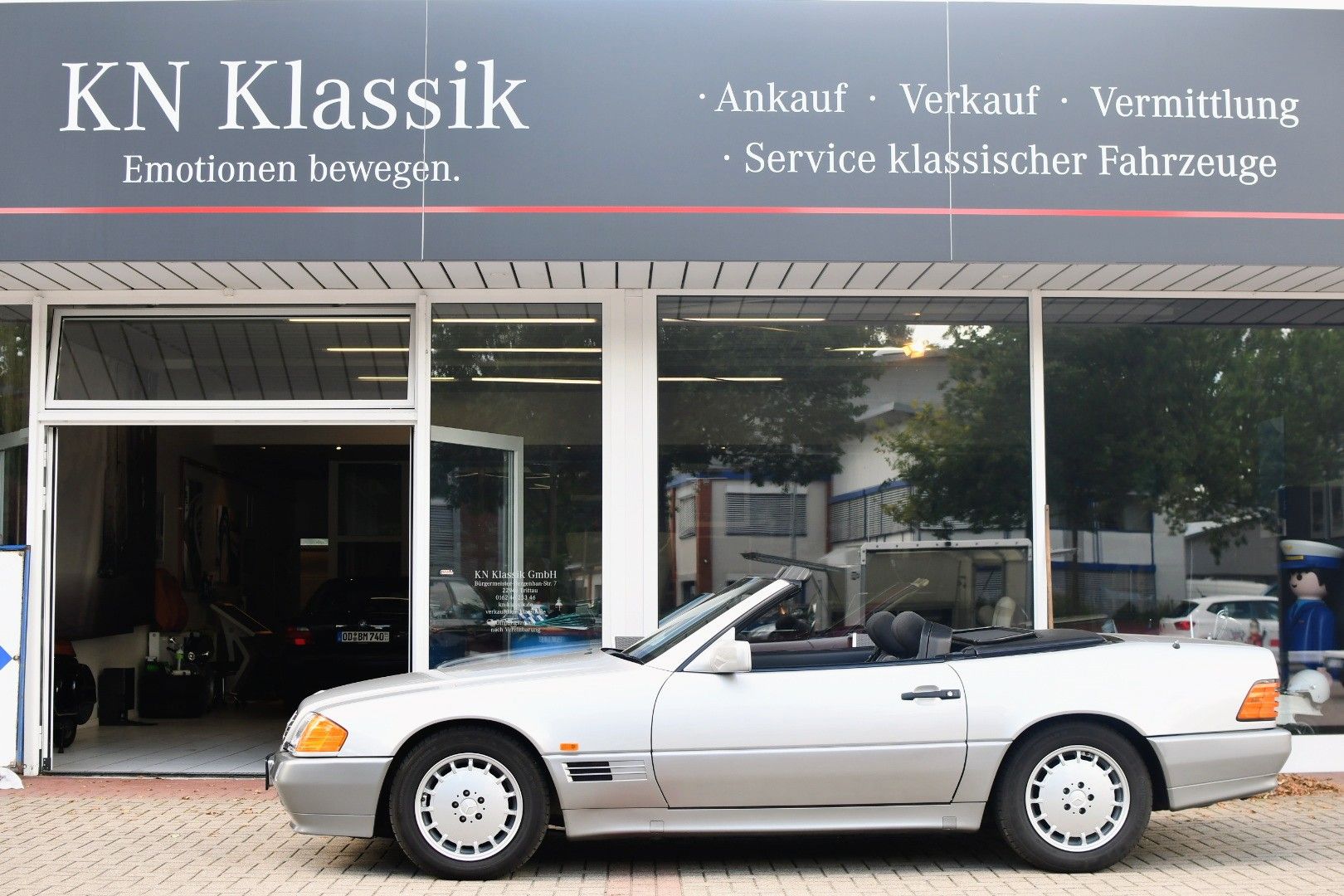 Mercedes 500SL Brilliantsilber Stoff KARO 40.500km – Bild 10